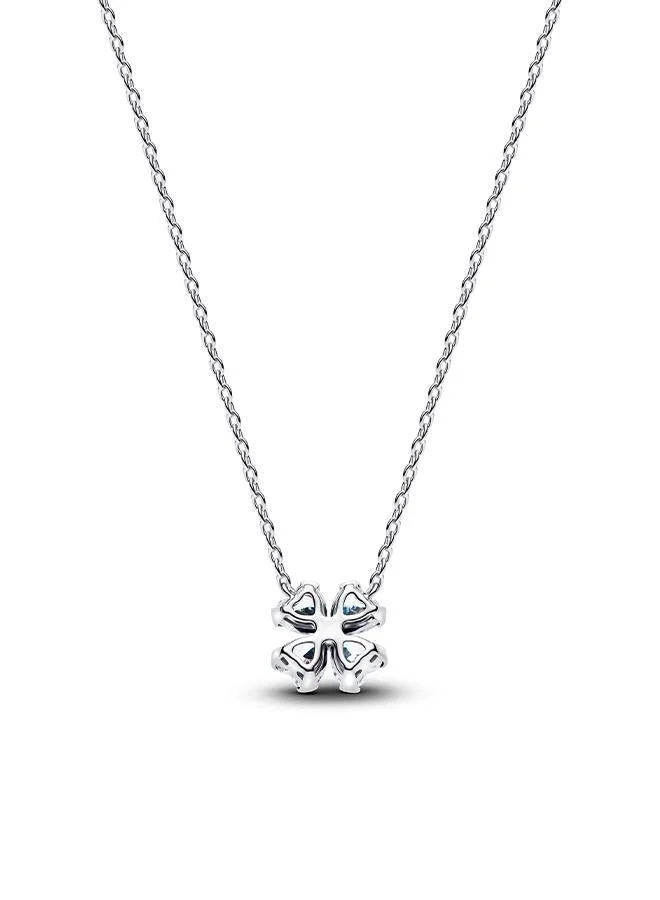 PANDORA Sparkling Lucky Clover Pendant Necklace